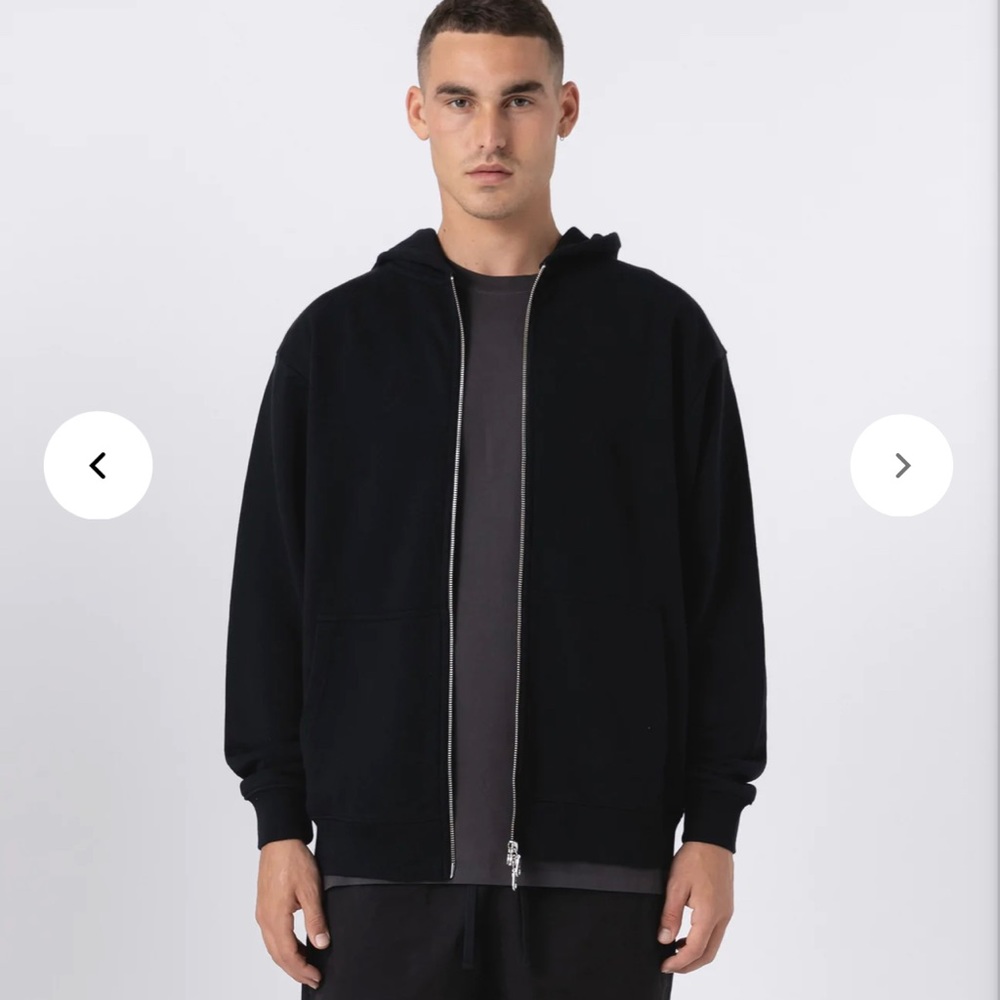 🆕Zanerobe Orgo Hood Zip Sweat Black
